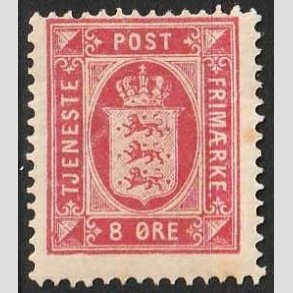 FRIMRKER DANMARK | 1875 - AFA 6 - 8 re rosa - Ubrugt