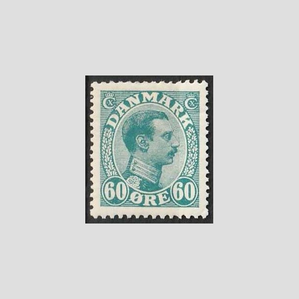 FRIMRKER DANMARK | 1921-22 - AFA 130 - Chr. X 60 re blgrn - Ubrugt