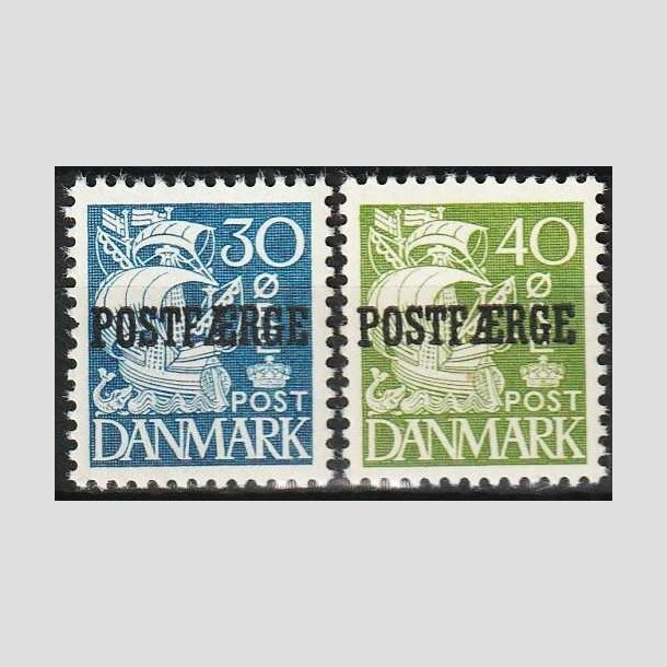 FRIMRKER DANMARK | 1940 - AFA 24,25 Type II - 30 re bl, 40 re grn POSTFRGE - Postfrisk