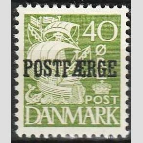 FRIMRKER DANMARK | 1940 - AFA 25 Type II - 40 re grn POSTFRGE - Postfrisk
