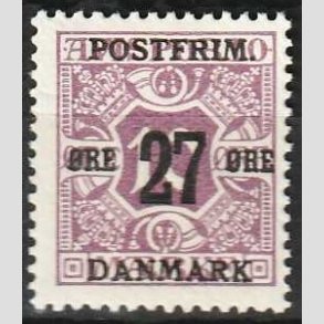 FRIMRKER DANMARK | 1918 - AFA 89 - 27 re/10 re lilla provisorium - Postfrisk
