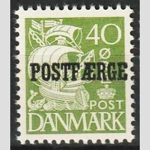 FRIMRKER DANMARK | 1940 - AFA 25 Type II - 40 re grn POSTFRGE - Postfrisk