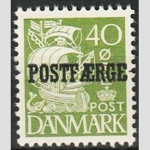 FRIMRKER DANMARK | 1940 - AFA 25 Type II - 40 re grn POSTFRGE - Postfrisk