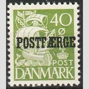 FRIMRKER DANMARK | 1940 - AFA 25 Type II - 40 re grn POSTFRGE - Postfrisk