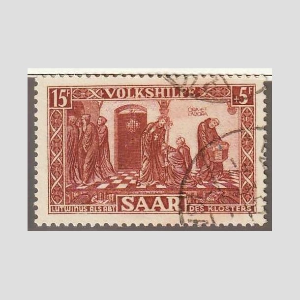 Frimrker Tyskland | Saar | 1950 - AFA 296 - Stemplet