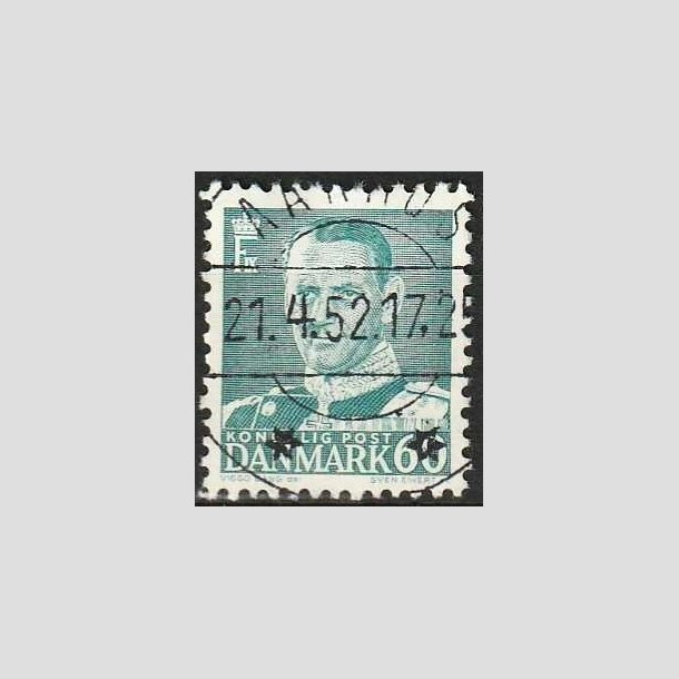 FRIMRKER DANMARK | 1948-50 - AFA 313 - Fr. IX 60 re blgrn - Lux Stemplet Aarhus