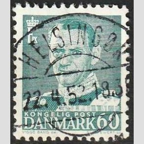 FRIMRKER DANMARK | 1948-50 - AFA 313 - Fr. IX 60 re blgrn - Lux Stemplet Helsingr