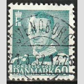 FRIMRKER DANMARK | 1948-50 - AFA 313 - Fr. IX 60 re blgrn - Lux Stemplet Svendborg