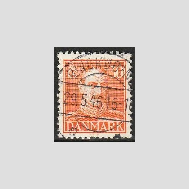 FRIMRKER DANMARK | 1942-44 - AFA 278 - Chr. X 30 re orange - Lux Stemplet Ringkbing