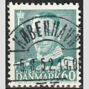 FRIMRKER DANMARK | 1948-50 - AFA 313 - Fr. IX 60 re blgrn - Lux Stemplet Kbenhavn