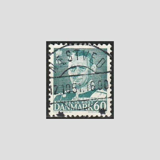 FRIMRKER DANMARK | 1948-50 - AFA 313 - Fr. IX 60 re blgrn - Lux Stemplet Nstved