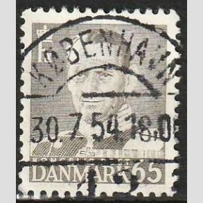 FRIMRKER DANMARK | 1952-53 - AFA 340 - Fr. IX 65 re gr - Lux Stemplet Kbenhavn