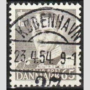 FRIMRKER DANMARK | 1952-53 - AFA 340 - Fr. IX 65 re gr - Lux Stemplet Kbenhavn