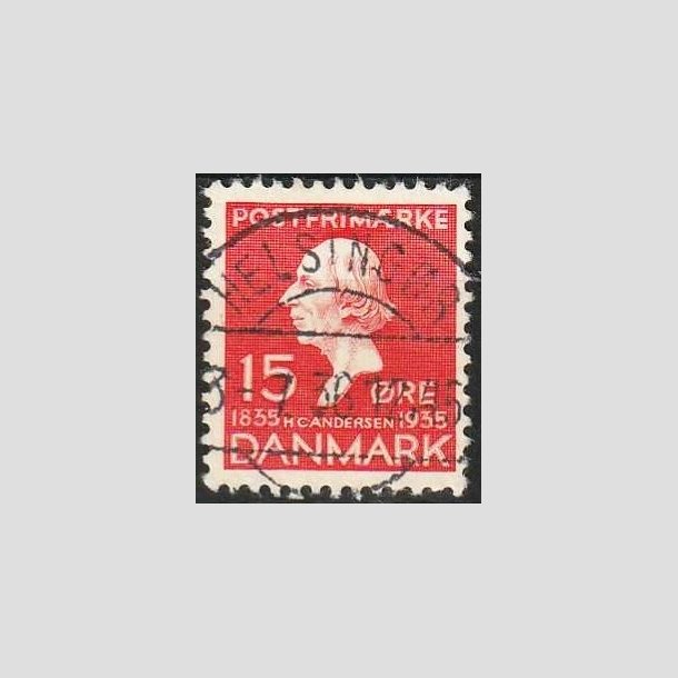 FRIMRKER DANMARK | 1935 - AFA 226 - H. C. Andersen 15 re rd - Lux Stemplet Helsingr