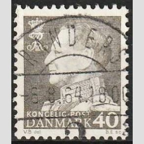 FRIMRKER DANMARK | 1961-62 - AFA 396 - Fr. IX 40 re gr - Pragt Stemplet Randers