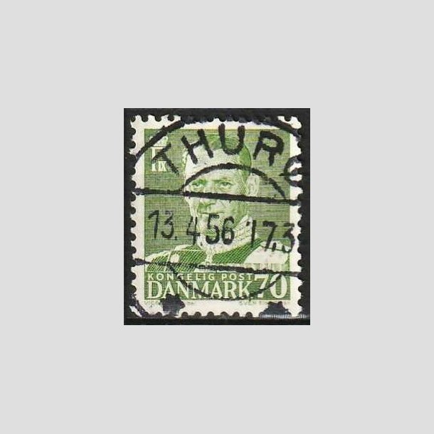 FRIMRKER DANMARK | 1950 - AFA 324 - Fr. IX 70 re mrkgrn - Lux Stemplet Thur