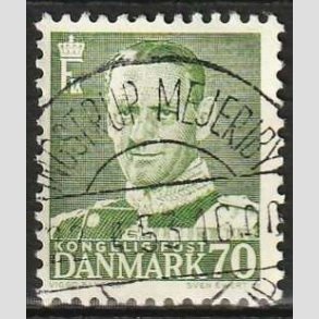 FRIMRKER DANMARK | 1950 - AFA 324 - Fr. IX 70 re mrkgrn - Lux Stemplet Ingstrup Mejeriby