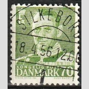 FRIMRKER DANMARK | 1950 - AFA 324 - Fr. IX 70 re mrkgrn - Lux Stemplet Ingstrup Silkeborg
