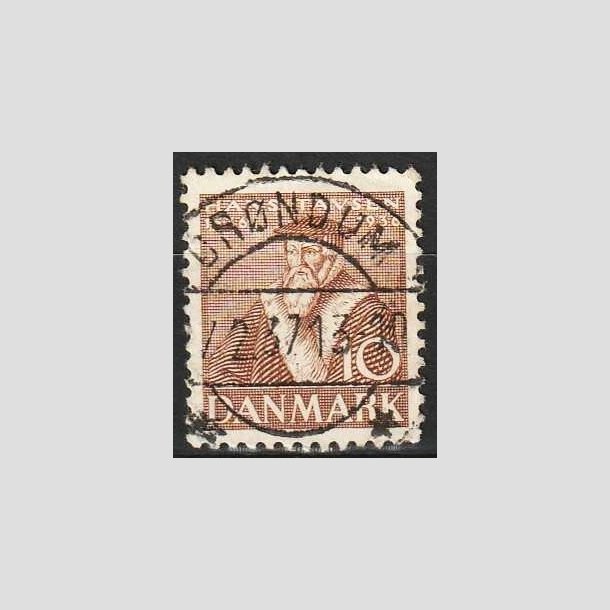FRIMRKER DANMARK | 1936 - AFA 231 - Reformationen 10 re brun - Lux Stemplet Brndum