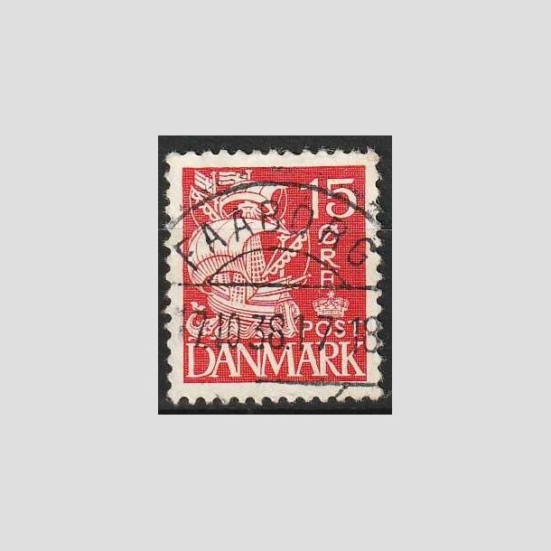 FRIMRKER DANMARK | 1937-40 - AFA 203a - Karavel 15 re rd Type II - Lux Stemplet Faaborg