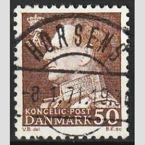 FRIMRKER DANMARK | 1967 - AFA 460F - Fr. IX 50 re brun - Lux Stemplet Horsens