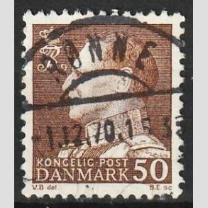 FRIMRKER DANMARK | 1967 - AFA 460F - Fr. IX 50 re brun - Lux Stemplet Rnne