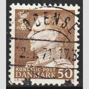 FRIMRKER DANMARK | 1967 - AFA 460F - Fr. IX 50 re brun - Lux Stemplet Odense