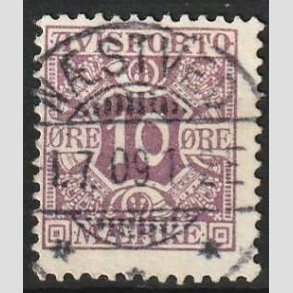 FRIMRKER DANMARK | 1906 - AFA 4 - 10 re lilla Avisporto - Lux stemplet Nstved