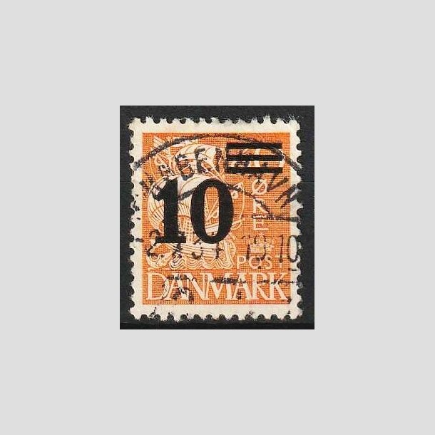 FRIMRKER DANMARK | 1934 - AFA 222 - 10/30 re orangegul provisorier - Lux Stemplet Kbenhavn
