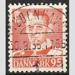 FRIMRKER DANMARK | 1952-53 - AFA 343 - Fr. IX 95 re orangerd - Lux Stemplet 