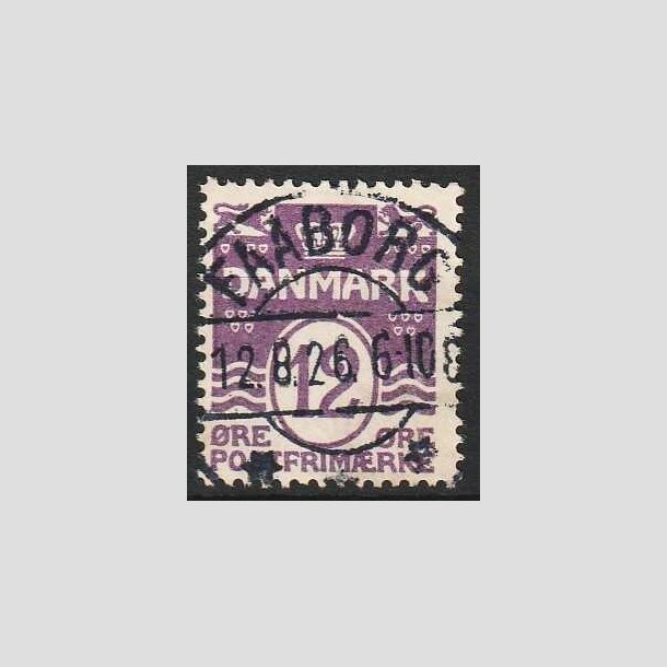 FRIMRKER DANMARK | 1926 - AFA 168 - Blgelinie 12 re violet - Lux Stemplet Faaborg (Sjlden)