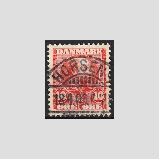 FRIMRKER DANMARK | 1904-05 - AFA 47 - Chr. IX 10 re rd - Lux Stemplet Horsens
