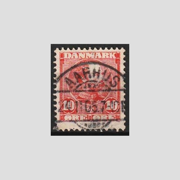 FRIMRKER DANMARK | 1904-05 - AFA 47 - Chr. IX 10 re rd - Lux Stemplet Aarhus