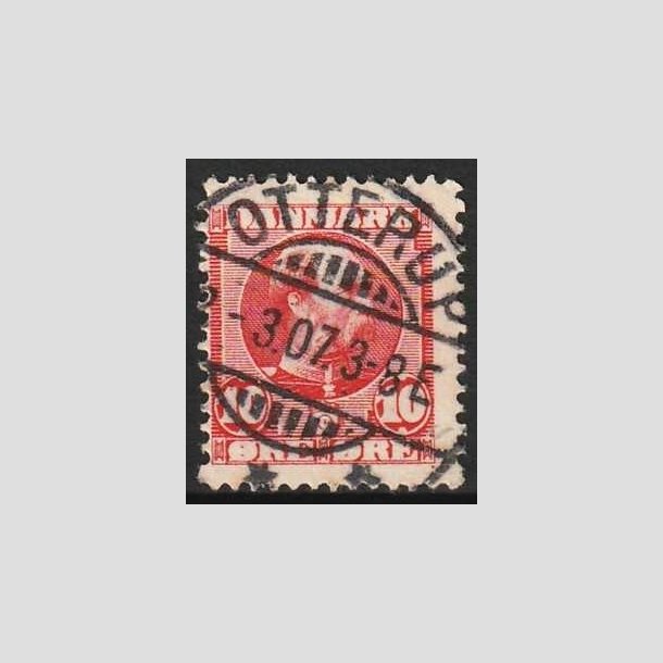 FRIMRKER DANMARK | 1904-05 - AFA 47 - Chr. IX 10 re rd - Lux Stemplet Otterup