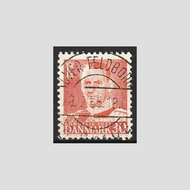 FRIMRKER DANMARK | 1952-53 - AFA 337 - Fr. IX 30 re rd - Lux Stemplet Over Feldborg