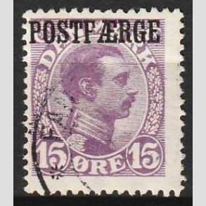 FRIMRKER DANMARK | 1919-20 - AFA 2 - 15 re violet Postfrge - Stemplet