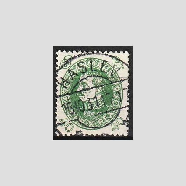 FRIMRKER DANMARK | 1930 - AFA 195 - Chr. X 60 r 40 re grn - Lux Stemplet Haslev