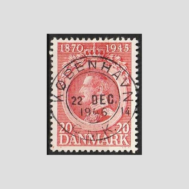 FRIMRKER DANMARK | 1945 - AFA 291 - Chr. X 75 r 20 re rd - Pragt Stemplet 