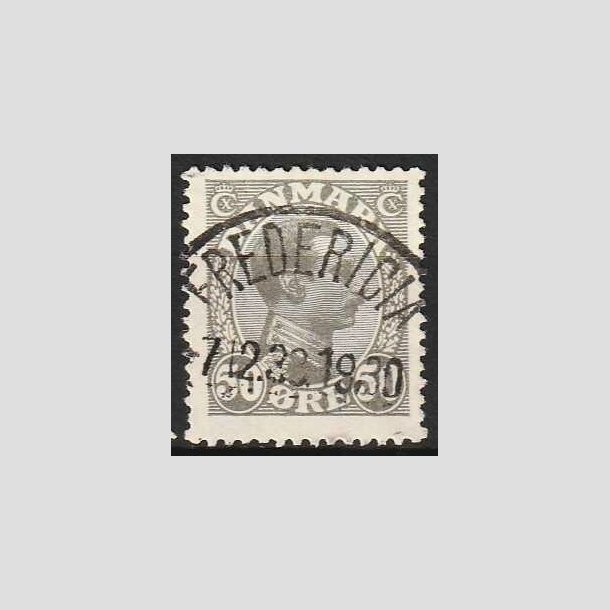 FRIMRKER DANMARK | 1921-22 - AFA 129a - Chr. X 50 re gr - Lux Stemplet Fredericia