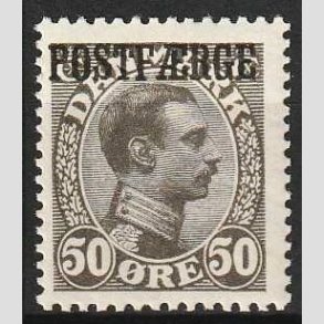 FRIMRKER DANMARK | 1922-26 - AFA 7 - 50 re olivgr Postfrge - Postfrisk (AFA kr. 3.500,-)