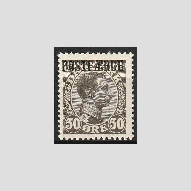 FRIMRKER DANMARK | 1922-26 - AFA 7 - 50 re olivgr Postfrge - Postfrisk (AFA kr. 3.500,-)