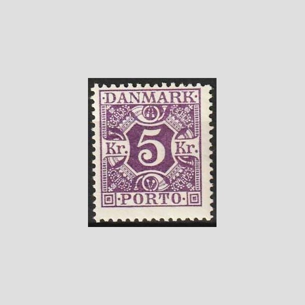 FRIMRKER DANMARK | 1921-25 - AFA 16 - 5 kr. violet - Ubrugt