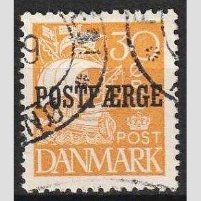 FRIMRKER DANMARK | 1927 - AFA 11 - 30 re brungul Postfrge - Stemplet