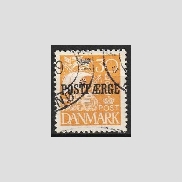 FRIMRKER DANMARK | 1927 - AFA 11 - 30 re brungul Postfrge - Stemplet