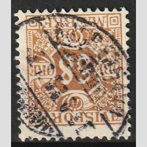 FRIMRKER DANMARK | 1907 - AFA 7 - 68 re brun Avisporto - Stemplet