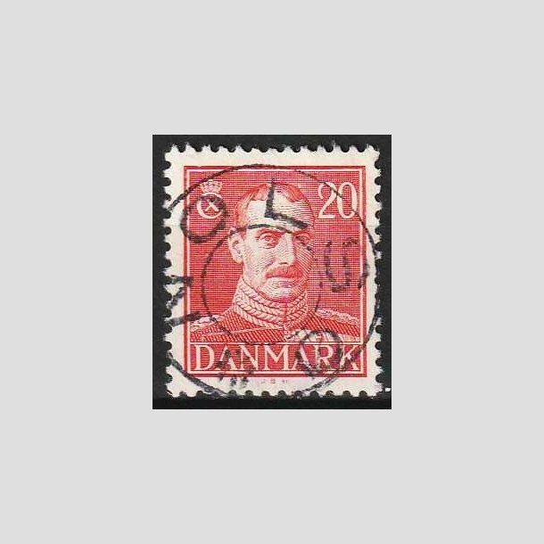 FRIMRKER DANMARK | 1942-44 - AFA 276 - Chr. X 20 re rd - Lux Stemplet