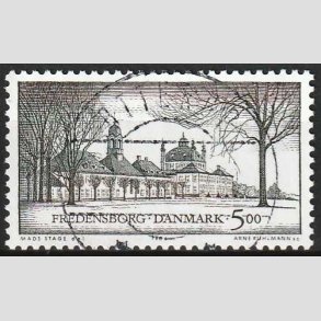 FRIM�RKER DANMARK | 1994 - AFA 1064 - Danske Slotte - 5,00 Kr. flerfarvet - Pragt Stemplet Atterup