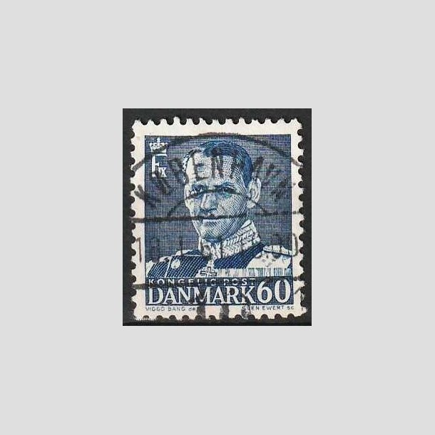 FRIMRKER DANMARK | 1952-53 - AFA 339 - Fr. IX 60 re mrkbl - Lux Stemplet Kbenhavn