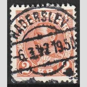 FRIMRKER DANMARK | 1934 - AFA 212 - Chr. X 2 Kr. brunrd - Lux Stemplet Haderslev