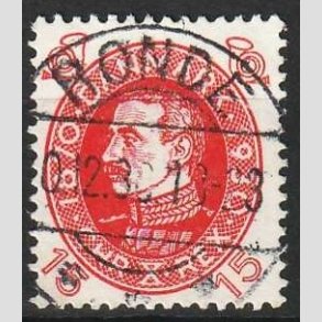 FRIMRKER DANMARK | 1930 - AFA 190 - Chr. X 60 r 15 re rd - Lux Stemplet Rnde